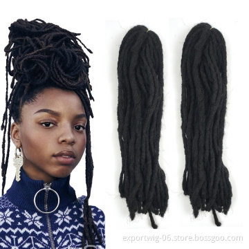 Sisterlocks Hair Extensions For Black Women Crochet Braids Brown Synthetic Braiding Hair Handmade Dreadlocks Hair Extensions